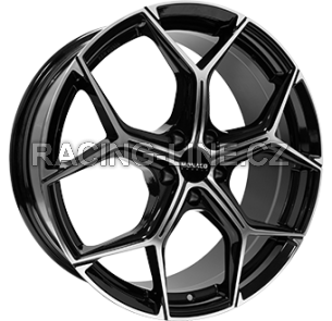Alu kola MONACO WHEELS GP16, 18x8 5x108 ET45, černá lesklá + leštění
