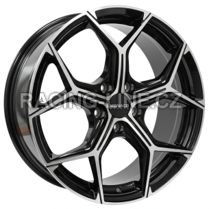Alu kola MONACO WHEELS GP16, 19x8 5x112 ET44, černá lesklá + leštění