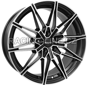 Alu kola MONACO WHEELS GP18, 18x8 5x112 ET45, černá matná + leštění (zátěžová)