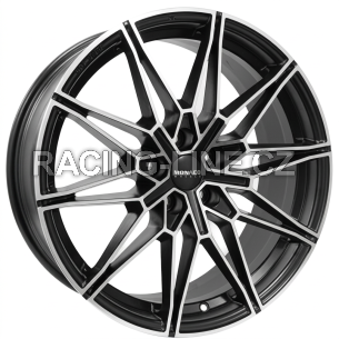 Alu kola MONACO WHEELS GP18, 19x9 5x112 ET39, černá matná + leštění (zátěžová)