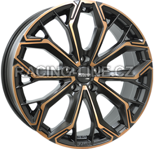 Alu kola MONACO WHEELS GPC17, 19x8 5x112 ET35, černá + měděná barva leštění (zátěžová)