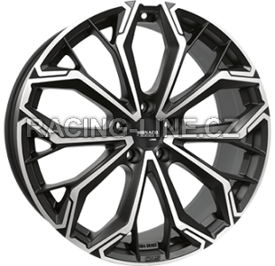 Alu kola MONACO WHEELS GPC17, 19x8 5x112 ET39, černá matná + leštění (zátěžová)