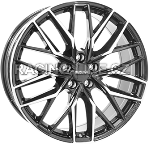 Alu kola MONACO WHEELS GPX, 20x8 5x112 ET40, černá lesklá + leštění (zátěžová)