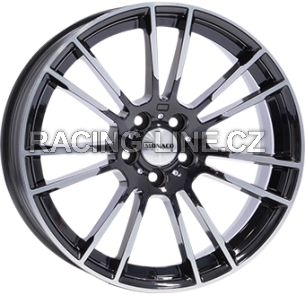 Alu kola MONACO WHEELS MC8, 18x8 5x112 ET30, černá lesklá + leštění