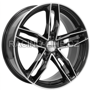 Alu kola MONACO WHEELS RR8M, 19x8.5 5x112 ET35, černá lesklá + leštění