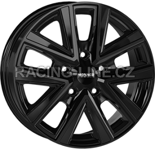 Alu kola MONACO WHEELS VT2, 16x6.5 5x120 ET55, černá lesklá (zátěžová)
