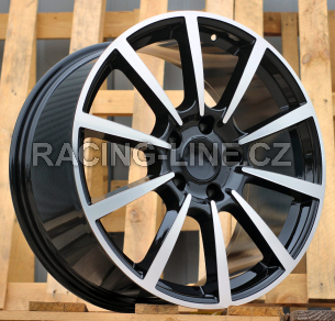 Alu kola Racing Line 1067, 20x8.5 5x130 ET50, černá + leštění