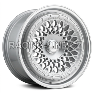 Alu kola Racing Line 1308B, 18x9.5 10x112 ET35, stříbrná + leštěný límec