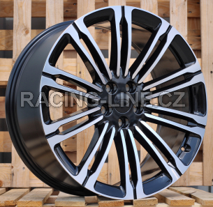 Alu kola Racing Line 3S1066, 24x9.5 5x120 ET40, černá + leštění (zátěžová)