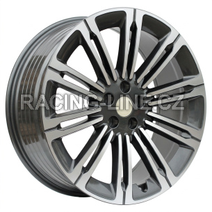 Alu kola Racing Line 3S1066, 24x9.5 5x120 ET40, šedivá + leštění (zátěžová)