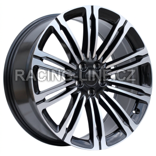 Alu kola Racing Line 3S1066, 24x9.5 5x120 ET45, černá + leštění (zátěžová)