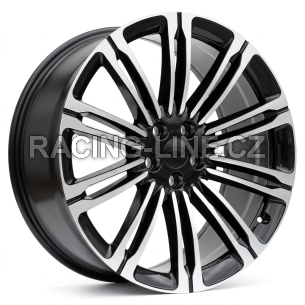 Alu kola Racing Line 3S1066V, 23x9.5 5x120 ET42.5, černá + leštění (zátěžová)