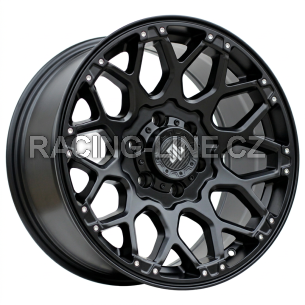 Alu kola Racing Line 3S1108B, 18x9 6x135 ET-6, saténová černá (zátěžová)