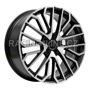 Alu kola Racing Line 3S1261, 21x9.5 5x112 ET31, černá + leštění