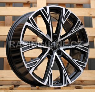 Alu kola Racing Line 3S1277, 21x8.5 5x112 ET34, černá + leštění