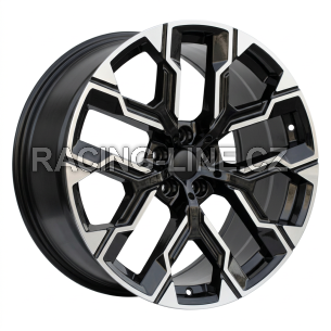 Alu kola Racing Line 3S1318, 20x9 5x112 ET24, černá + leštění (zátěžová)