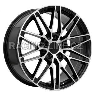 Alu kola Racing Line 3S1324, 21x8.5 5x130 ET27, černá + leštění (zátěžová)