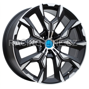 Alu kola Racing Line 3S1349, 20x10 5x112 ET46, černá matná + leštění (zátěžová)