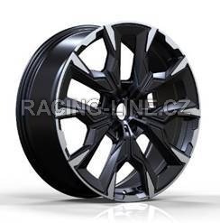 Alu kola Racing Line 3S1349, 21x8.5 5x112 ET30, černá matná + leštění