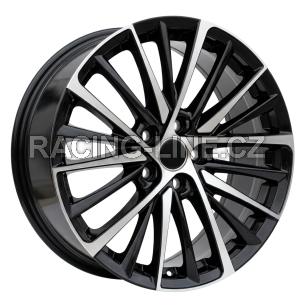 Alu kola Racing Line 3S1366, 18x8 5x114.3 ET42, černá + leštění