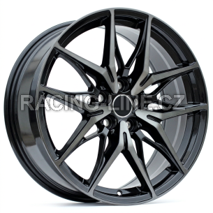 Alu kola Racing Line 3S1405, 19x7.5 5x114.3 ET40, černá + tmavé leštění