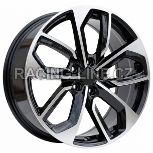 Alu kola Racing Line 3S5979, 19x8 5x112 ET39, černá + leštění