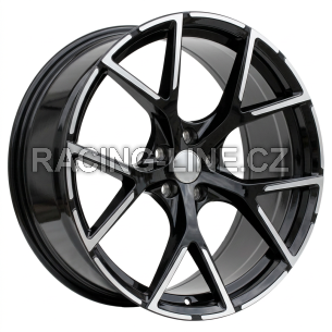 Alu kola Racing Line 3S5997, 19x8.5 5x112 ET40, černá + leštění