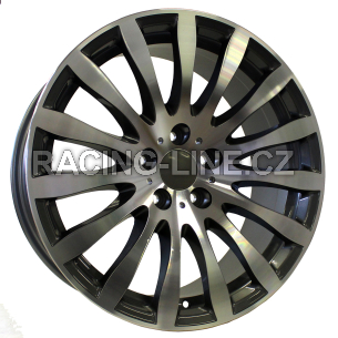 Alu kola Racing Line A0010, 19x8.5 5x120 ET24, šedivá + leštění