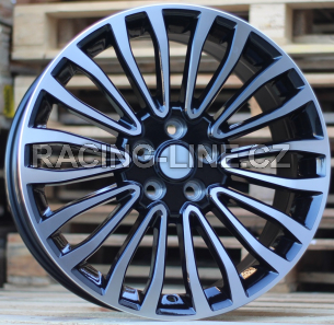 Alu kola Racing Line A1340, 18x8 5x108 ET50, černá + leštění