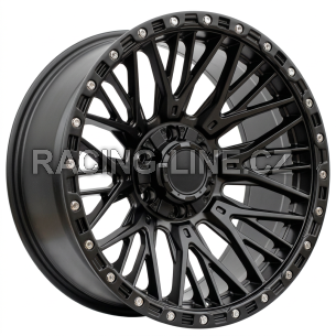 Alu kola Racing Line A1431, 20x10 6x139.7 ET-18, černá matná (zátěžová)