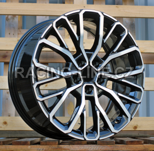 Alu kola Racing Line A1448, 20x8.5 5x127 ET50, černá + leštění