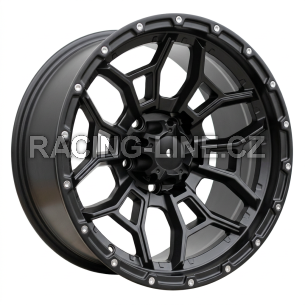 Alu kola Racing Line A1915, 15x8 6x139.7 ET-10, černá matná