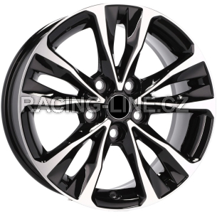 Alu kola Racing Line A5499, 17x7 5x100 ET40, černá + leštění