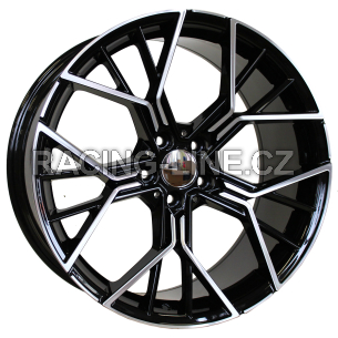 Alu kola Racing Line A5602, 19x9 5x120 ET37, černá + leštění