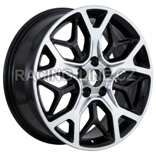 Alu kola Racing Line A5807, 20x8 5x127 ET56, černá + leštění