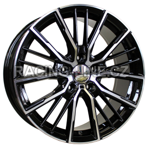 Alu kola Racing Line A5824, 18x8 5x112 ET50, černá + leštění