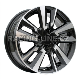Alu kola Racing Line A5831, 15x6 4x100 ET40, černá + leštění