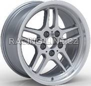 Alu kola Racing Line A5913, 17x8 5x120 ET20, stříbrná + leštěný límec (zátěžová)