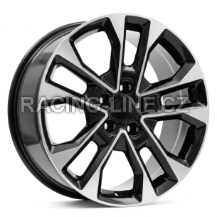 Alu kola Racing Line A5914, 20x8.5 5x127 ET50, černá + leštění