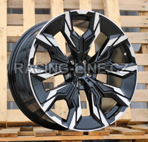 Alu kola Racing Line A5915, 21x8.5 5x112 ET32, černá + leštění (zátěžová)