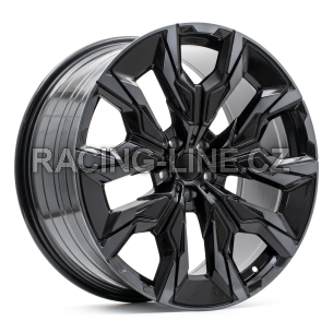 Alu kola Racing Line A5915, 21x8.5 5x112 ET32, černá + tmavé leštění (zátěžová)