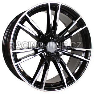 Alu kola Racing Line A7065, 18x8 5x112 ET30, černá + leštění