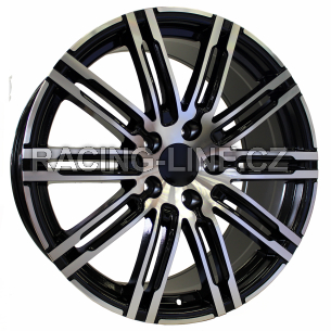 Alu kola Racing Line B1026, 19x8.5 5x130 ET50, černá + leštění