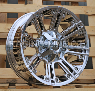 Alu kola Racing Line B1047, 20x9 8x165.1 ET10, chrom (zátěžová)
