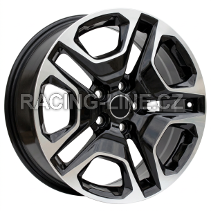 Alu kola Racing Line B1092, 18x8 5x114.3 ET35, černá + leštění