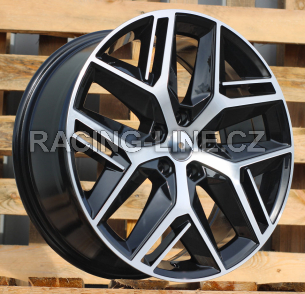 Alu kola Racing Line B1109, 19x8 5x112 ET45, černá + leštění