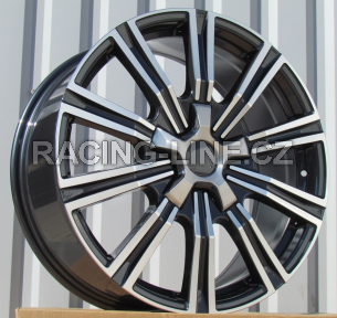 Alu kola Racing Line B1149, 18x8 5x150 ET60, černá + leštění