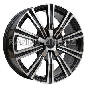 Alu kola Racing Line B1149, 18x8 5x150 ET60, černá + leštění