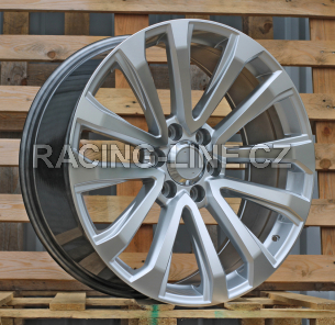 Alu kola Racing Line B1223, 22x9 6x139.7 ET25, stříbrná metalíza (zátěžová)