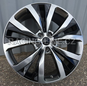 Alu kola Racing Line B1281, 20x8.5 5x108 ET45, černá metalíza